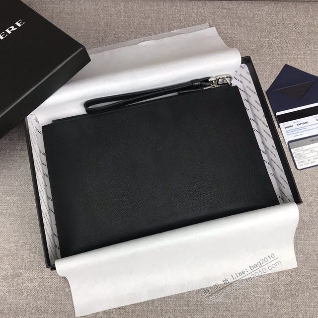 prada手包 普拉達十字紋牛皮手拿包 2NG005 PRADA限量版最新摩登態度系列手包  pyd2261
